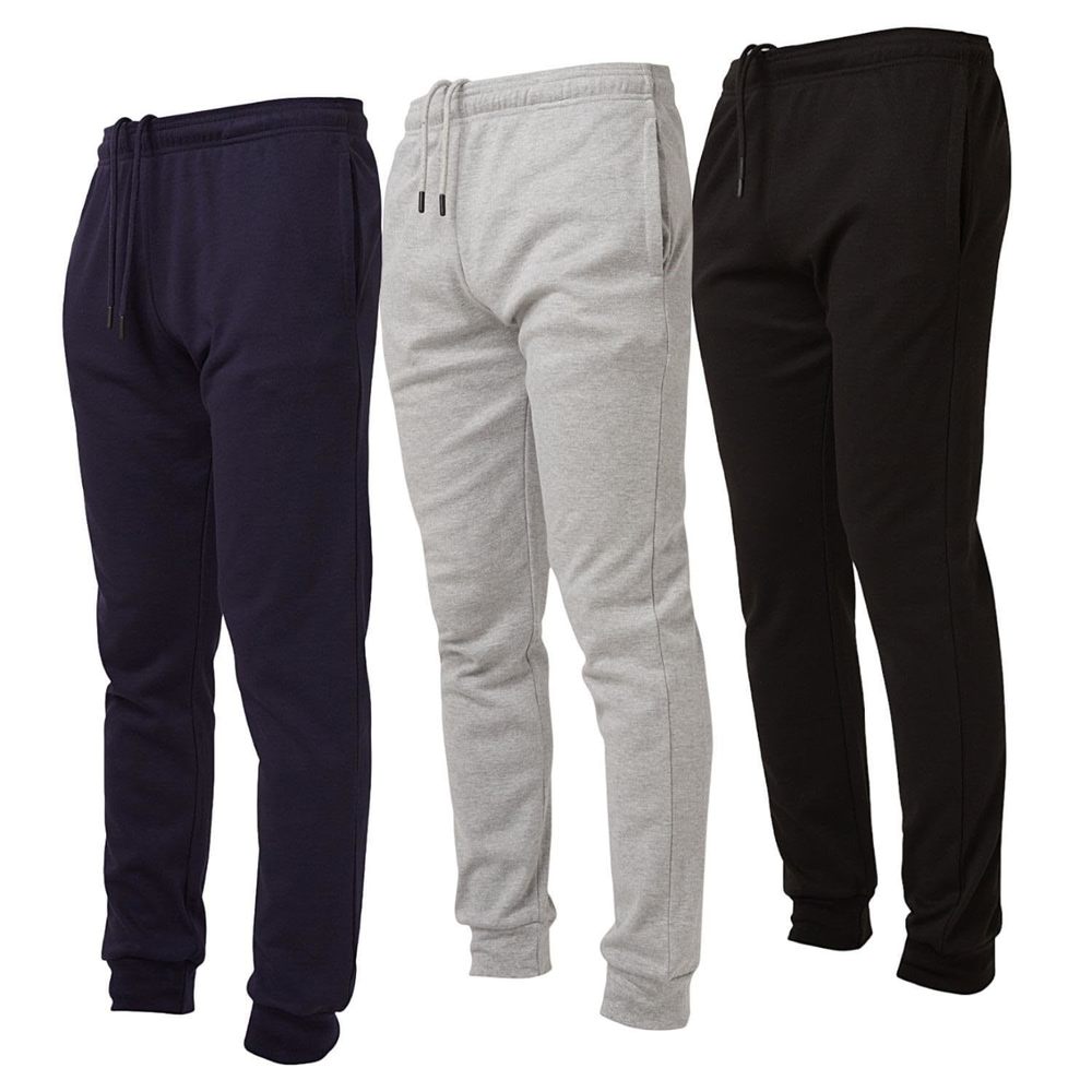 NEW Ultra Performance 3 Pack Mens Lightweight Joggers for Men Casual Lounge Jogg